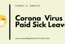 Photo of Coronavirus Paid Sick Leave Application Letter: Format, Template, Sample