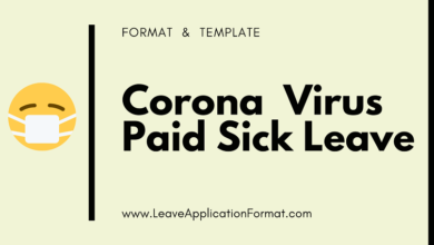 Photo of Coronavirus Paid Sick Leave Application Letter: Format, Template, Sample