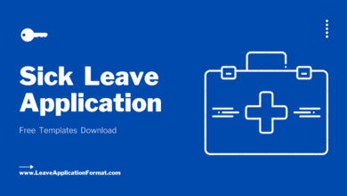 Photo of Sick Leave Application Format: Application for Sick Leave Samples, Sick Leave Examples, Sick Leave Templates